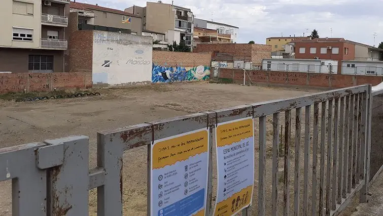 Pista de bitlles de l'edifici Sant Jordi de Mollerussa