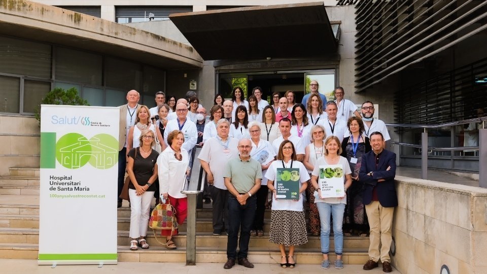 Presentació dels actes del centenari de l'Hospital Universitari de Santa Maria de Lleida.