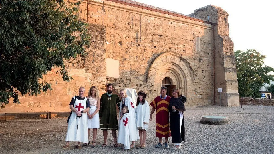 Una de les visites teatralitzades al castell templer ©AjLleida