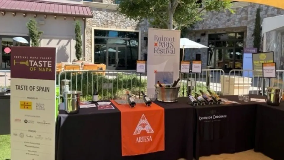 Estand del Raimat Arts Festival al Festival Napa Valley