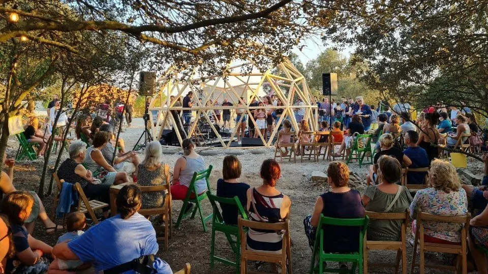 Inauguració de la cúpula geodèsica "Domo del Bosquet" de Sant Ramon ©CCSegarra