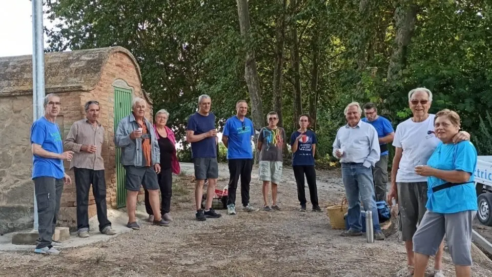 Membres de la Plataforma Canal Viu i de la Banqueta del Palau i de la Banqueta de Bellvís i els Arcs.