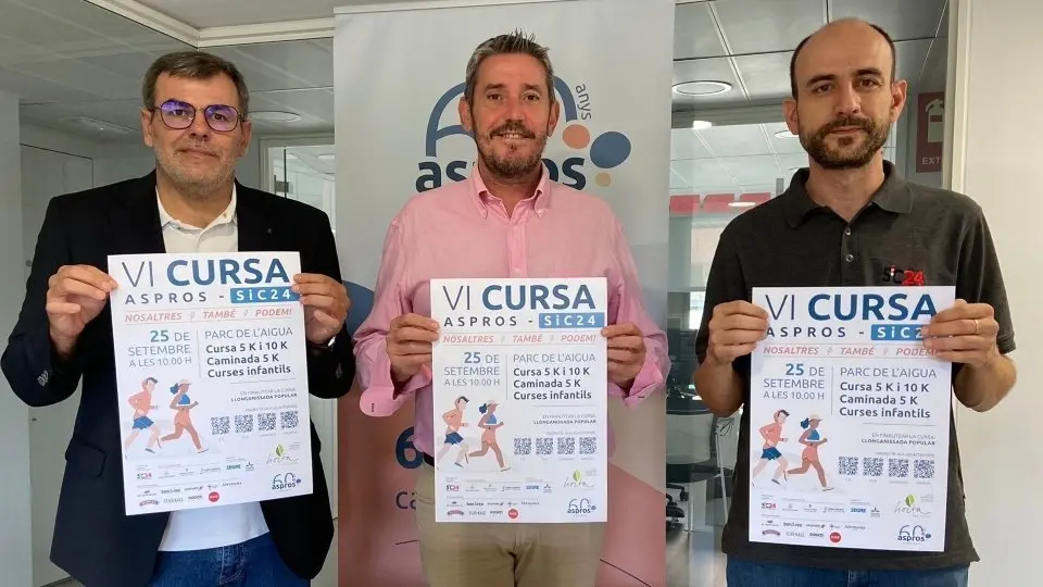 Presentació de la cursa 'Nosaltres també podem!' ©Aspros.