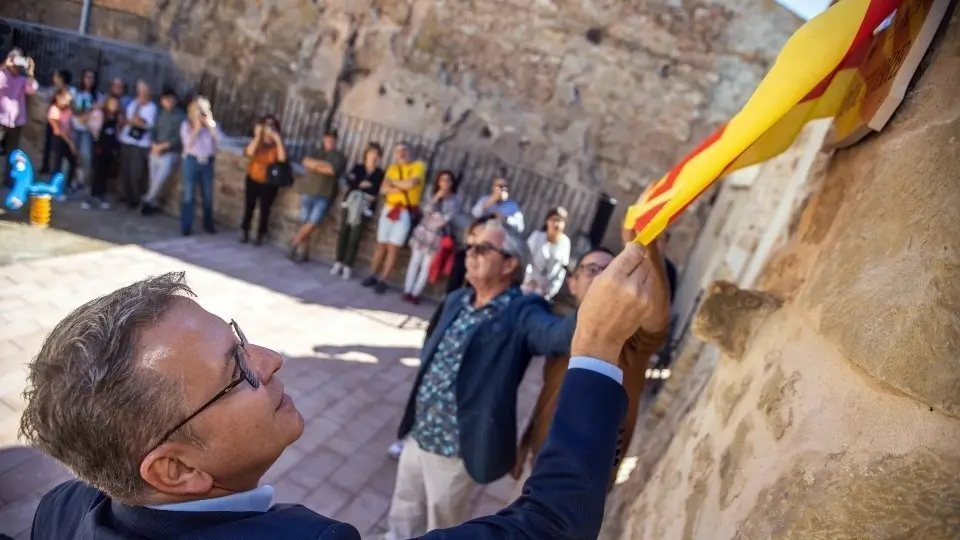 Inauguració de la plaça 1 d'octubre de Sedó. Fotografia: Diputació de Lleida.