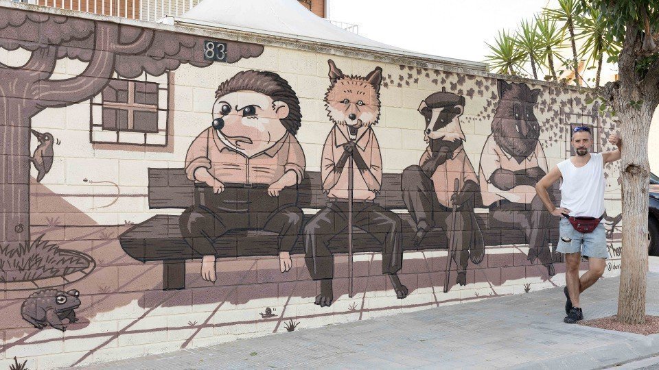 El mural 'Fauna' del grafiter Thomas guanya el premi del públic del Torrefarrera Street Art Festival 2022 ©TSAF