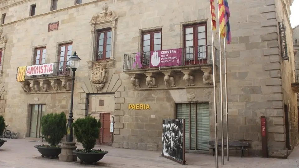 Façana de la Paeria de Cervera - Foto: Paeria de Cervera.