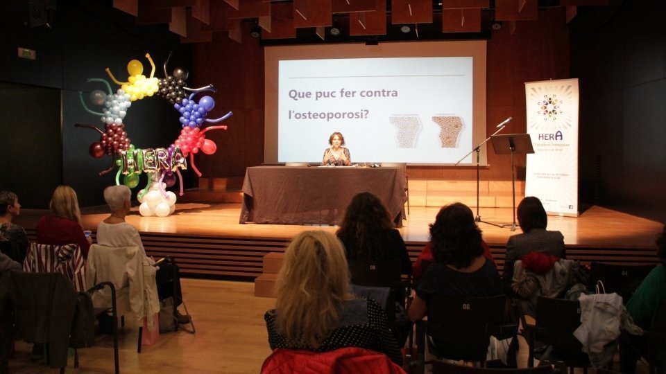 Durant la conferència d'una edició passada del Forum d'Hera, a Lleida. Fotografia: Hera.