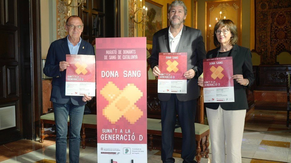 Presentació a la Paeria de la 19a Marató de Donants de Sang a Lleida ©Mario Gascón