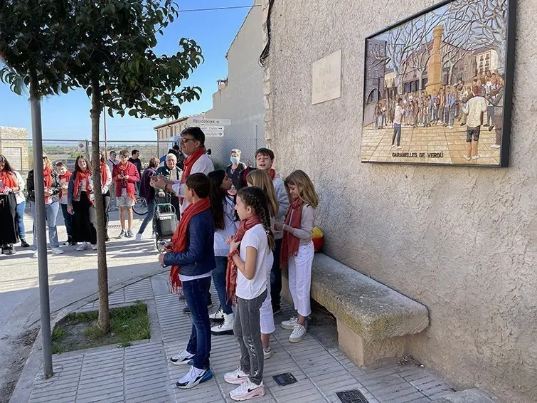 Inauguració del mural de les caramelles ©Eboleda