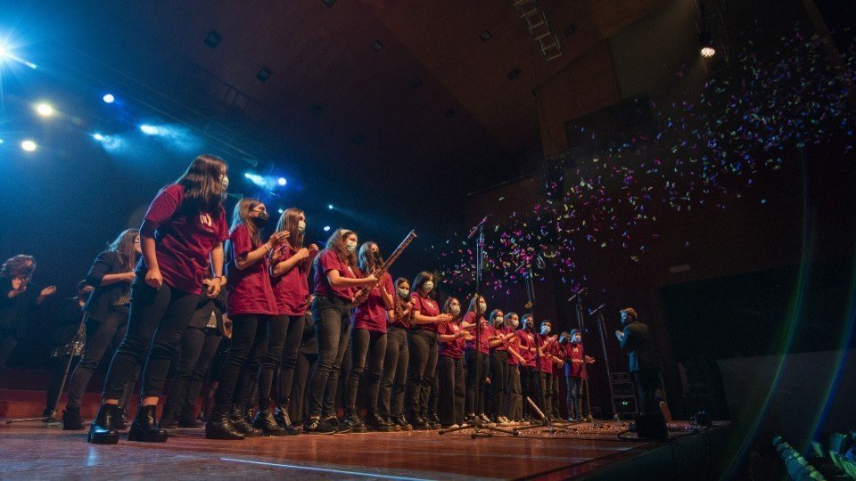 Concert de Nadal a l'Orfeó Lleidatà a càrrec de la companyia de teatre 'Inhabitants' i els Cors de l'Orfeó ©Orfeó Lleidatà