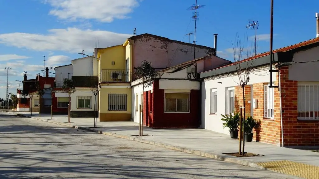 Els arranjaments a la vorera de la Travessia C del Grup Bellavista, amb els nous arbres plantats