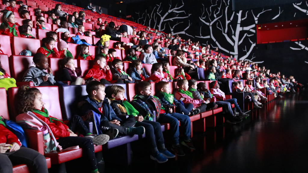 Alguns alumnes que han participat a la primera sessió escolar de la 27a edició de l'Animac ©Anna Berga