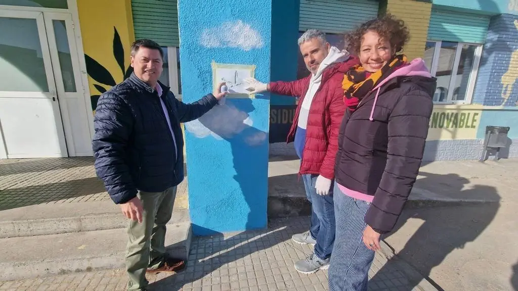 El mural de les Escoles Velles d'Alcarràs ©AjAlcarràs