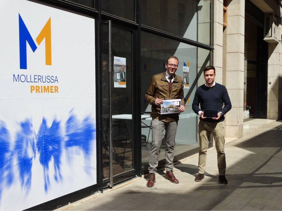 Marc Solsona i Enric Gràcia  ala seu de Mollerussa Primer - Foto Marina Pallàs Barta
