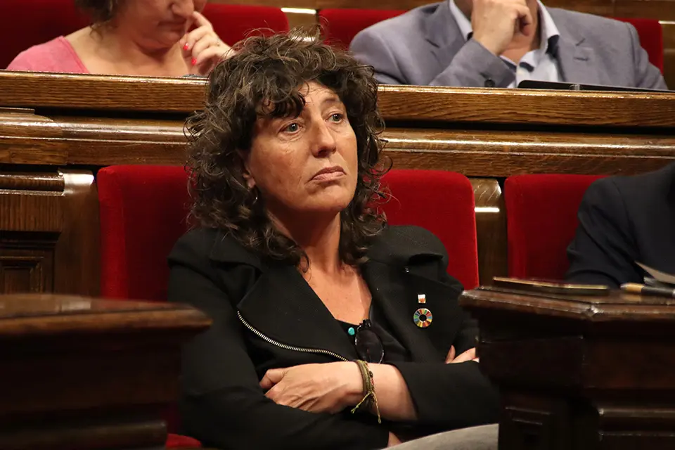 La consellera d'Acció Climàtica, Teresa Jordà, durant el debat al Parlament sobre la tramitació per lectura única de la proposició de llei de Junts sobre la sequera.

Data de publicació: dimarts 02 de maig del 2023, 15:59

Localització: Barcelona

Autor: Mariona Puig