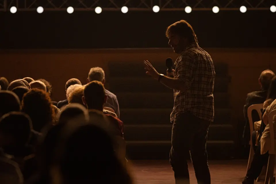 Quim Masferrer a un dels actes de celebració de la Festa Major de Sant Gaietà 2023 a Aitona - Foto: Jordi Vinuesa