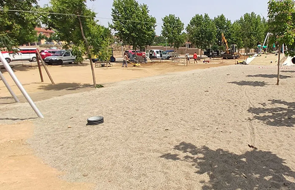 La nova tirolina del Parc de la Via d'Alcarràs jpg