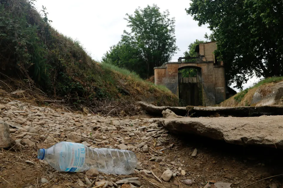 El Salt del Duran del canal d'Urgell, sense aigua - Foto: Oriol Bosch