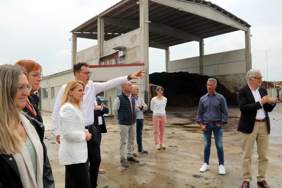 Visita de la consellera d'Economia i Hisenda, Natàlia Mas, a la planta de compostatge Alcarràs Bioproductors - Foto: Anna Berga