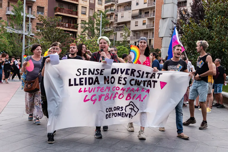 Manifestació per l'alliberament sexual i de gènere a Lleida - Foto: Jordi Vinuesa