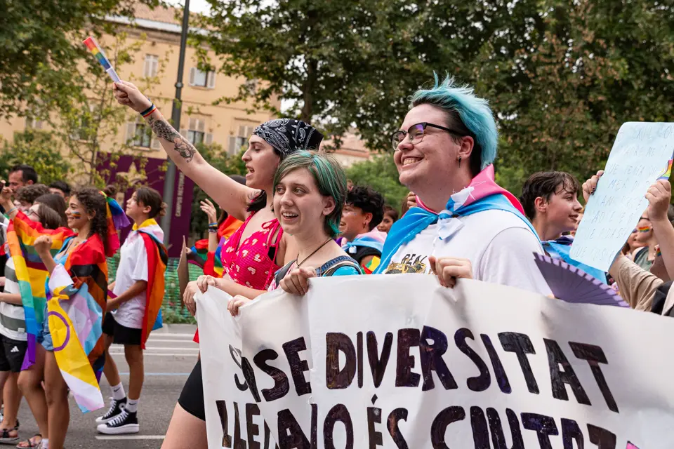 Manifestació per l'alliberament sexual i de gènere a Lleida - Foto: Jordi Vinuesa