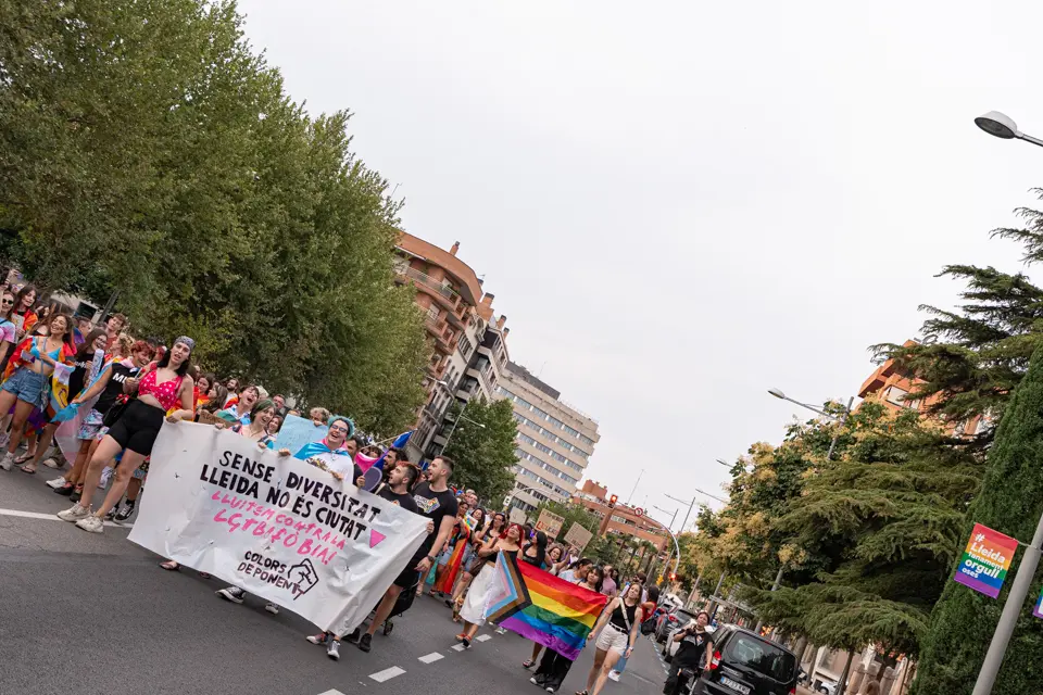 Manifestació per l'alliberament sexual i de gènere a Lleida - Foto: Jordi Vinuesa