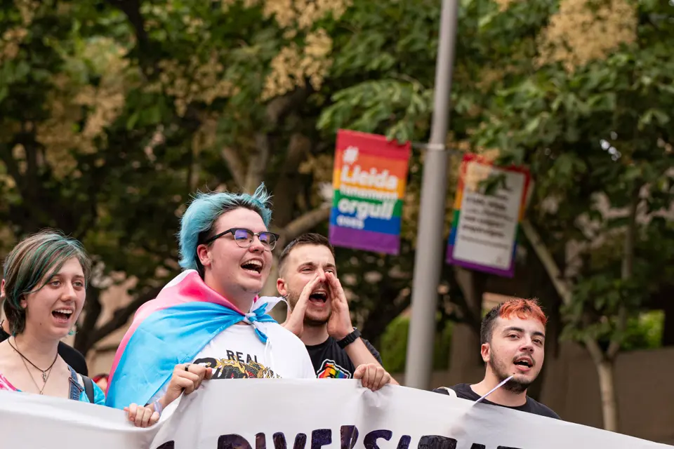 Manifestació per l'alliberament sexual i de gènere a Lleida - Foto: Jordi Vinuesa