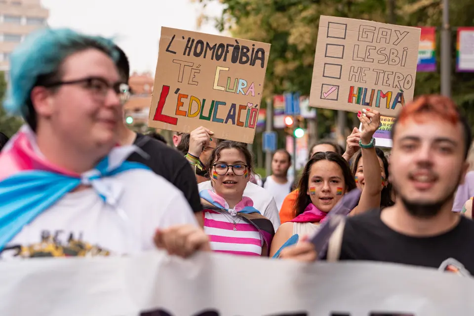 Manifestació per l'alliberament sexual i de gènere a Lleida - Foto: Jordi Vinuesa