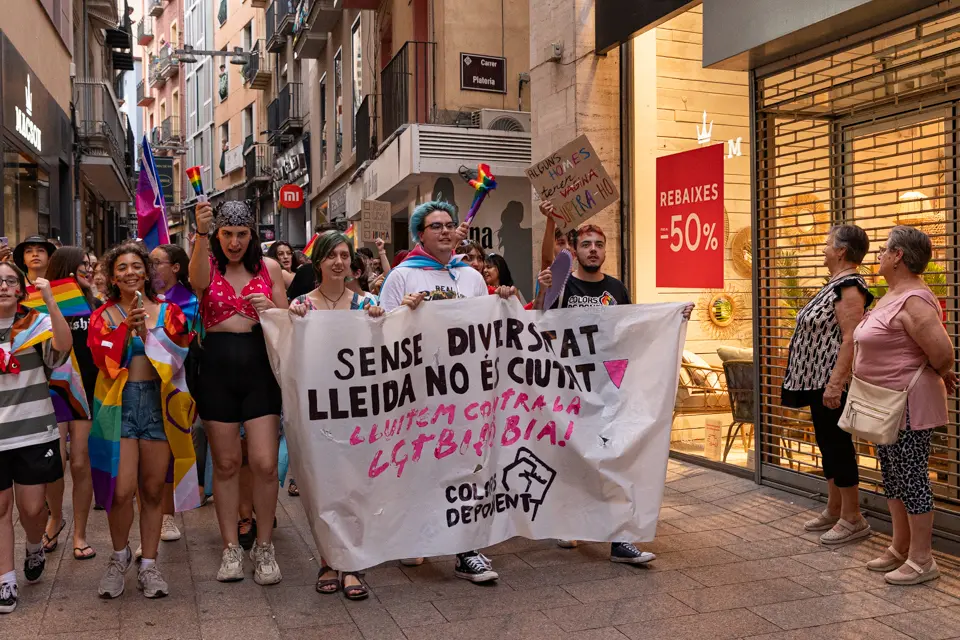 Manifestació per l'alliberament sexual i de gènere a Lleida - Foto: Jordi Vinuesa