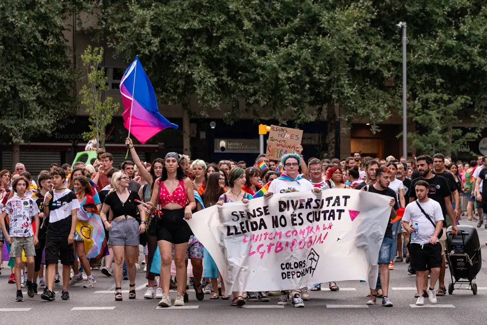 Manifestació per l'alliberament sexual i de gènere a Lleida - Foto: Jordi Vinuesa