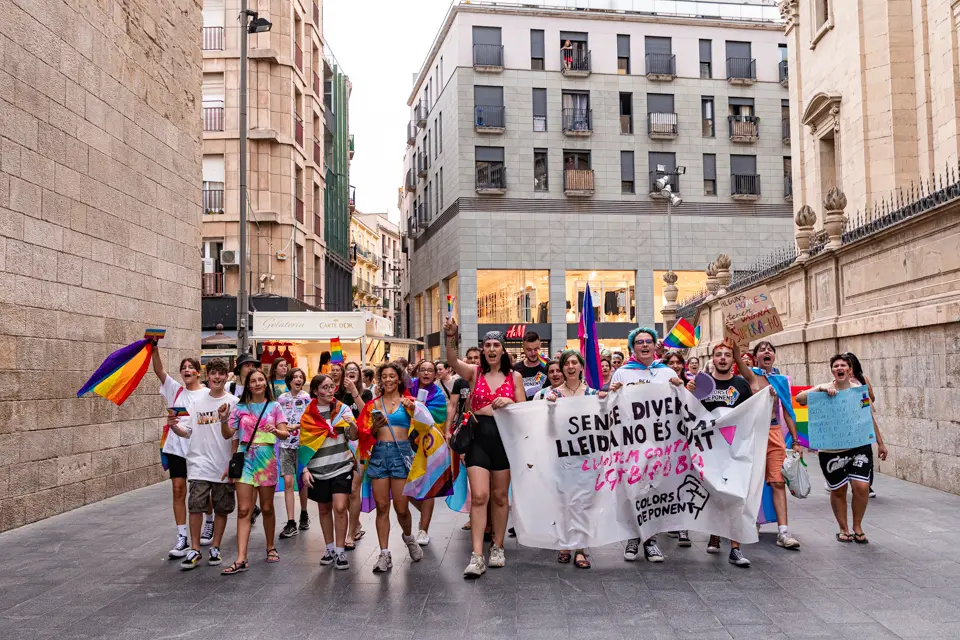 Manifestació per l'alliberament sexual i de gènere a Lleida - Foto: Jordi Vinuesa