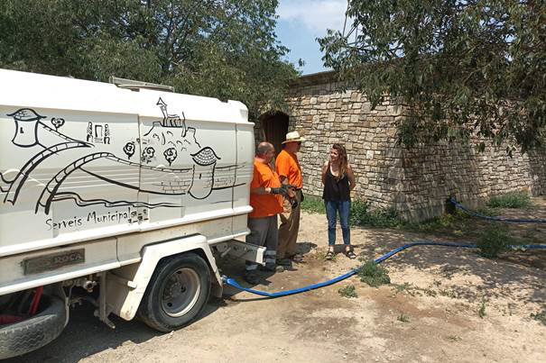 L'Ajuntament de Tàrrega utilitza aigua freàtica per netejar carrers i regar parcs i jardins - Foto: Ajuntament de Tàrrega