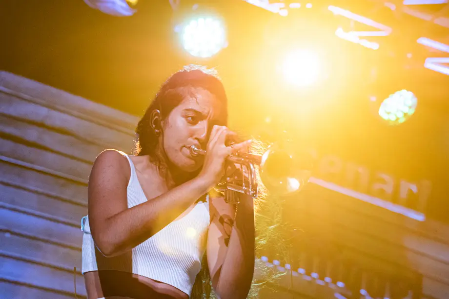 Actuació de Mabel Flores al Càmping Municipal de Tàrrega durant el 25è Paupaterres - Foto: Jordi Vinuesa