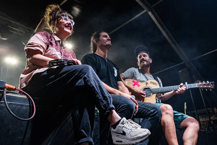 Actuació d'Els Catarres al Càmping Municipal de Tàrrega durant el 25è Paupaterres - Foto: Jordi Vinuesa