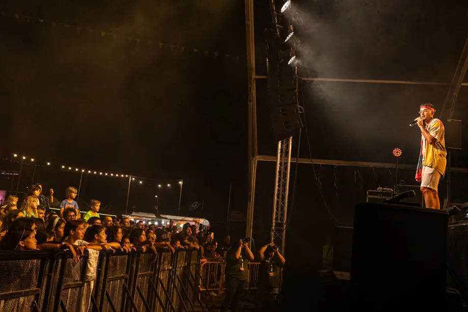 Actuació de Lildami al Càmping Municipal de Tàrrega durant el 25è Paupaterres - Foto: Jordi Vinuesa