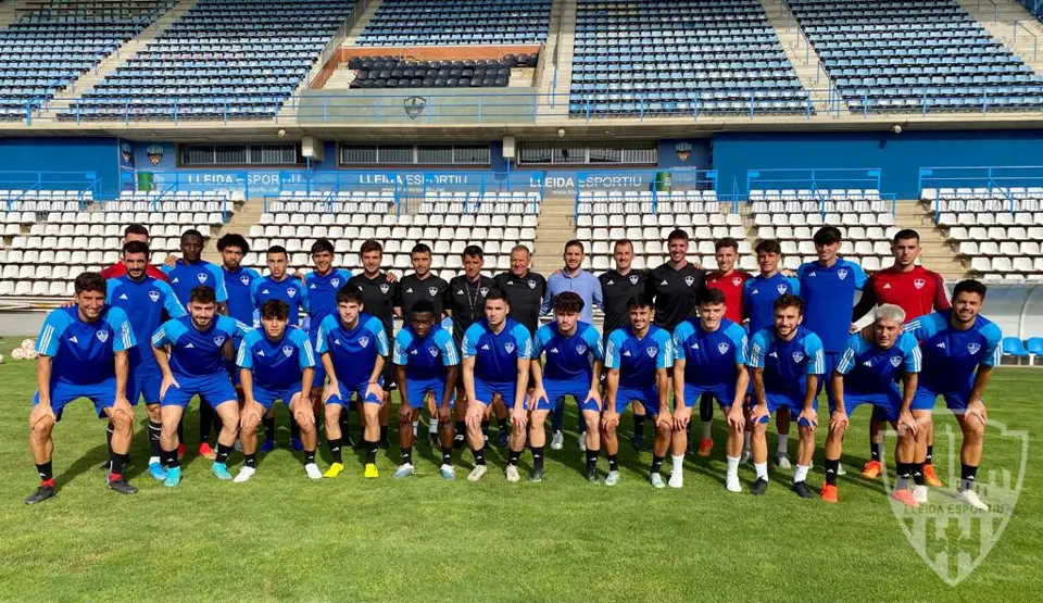 Els jugadors del Lleida Esportiu s'han entrenat al Camp d'Esports - Foto: Lleida Esportiu