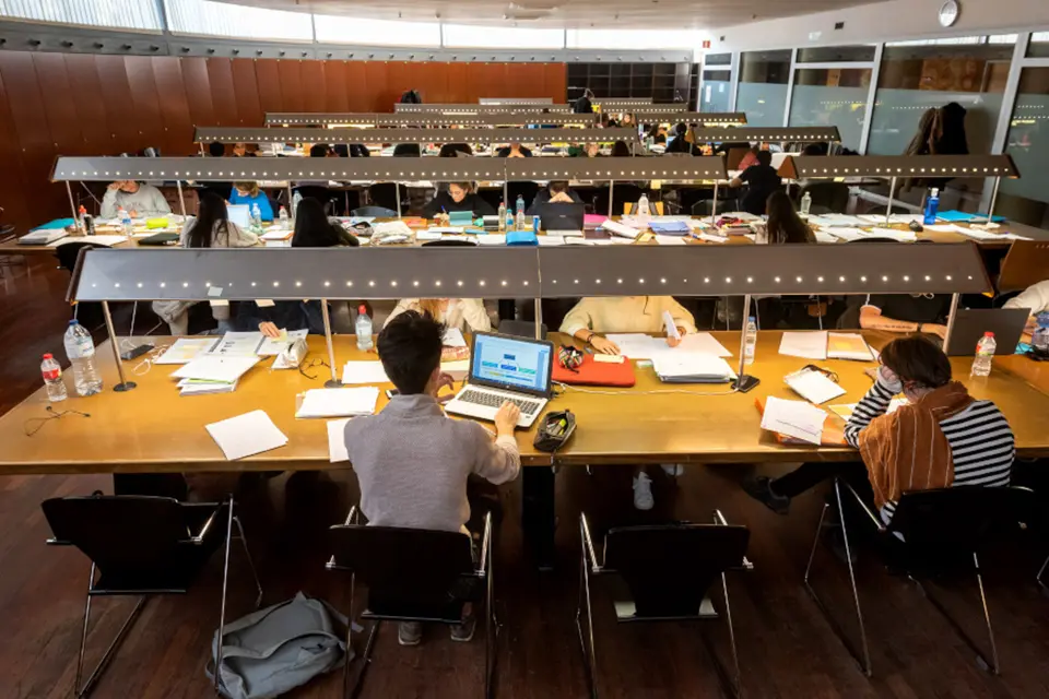 La sala d'estudis de la Facultat de Medicina de la Universitat de Lleida - Foto: cedida a l'ACN per Jordi V. Pou