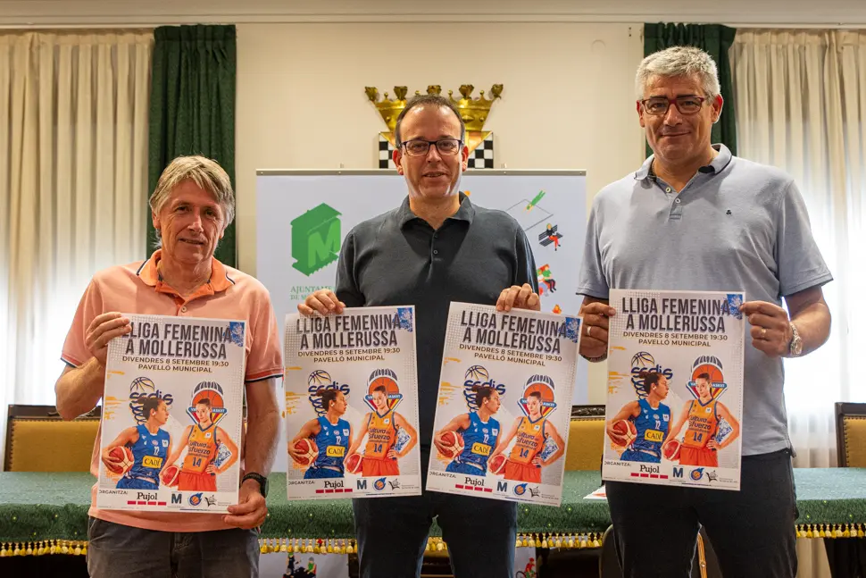 Presentació del partit de bàsquet entre el Cadi La Seu i el València Basket Club que es disputarà a Mollerussa aquest divendres - Foto: Jordi Vinuesa