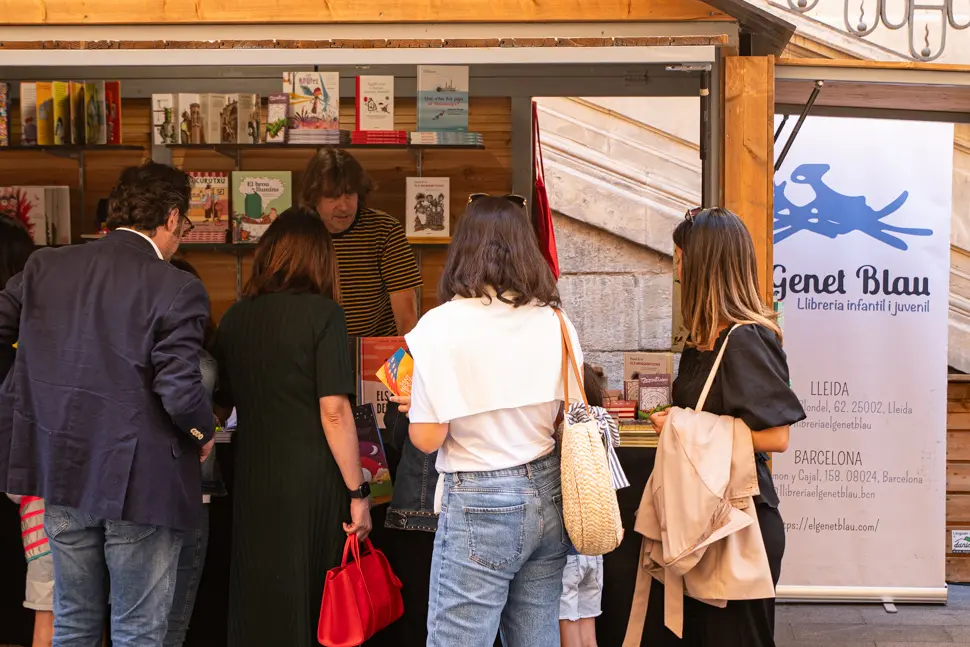 Activitat durant la jornada de dissabte de la primera edició de Sant Miquel de les Lletres a Lleida - Foto: Jordi Vinuesa