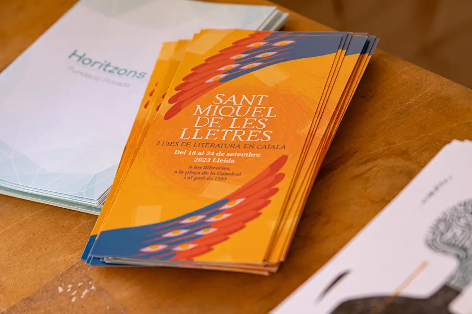 Activitat durant la jornada de dissabte de la primera edició de Sant Miquel de les Lletres a Lleida - Foto: Jordi Vinuesa