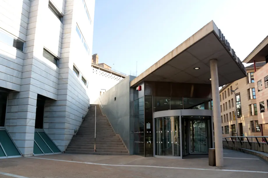 Imatge d'arxiu de l'entrada a l'edifici judicial de Lleida - Foto: ACN