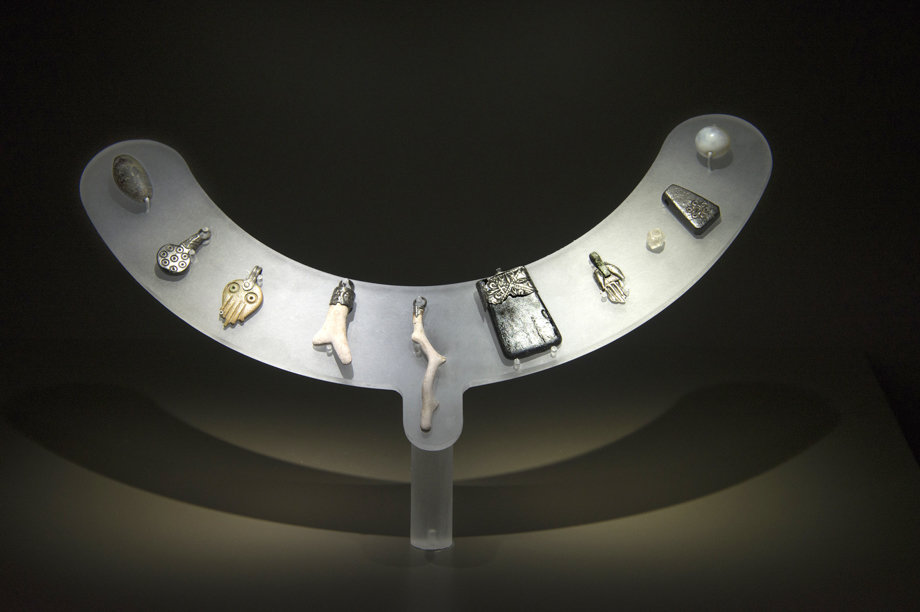 El collaret d'amulets que s'exhibirà al Museu del Prado - Foto: Ajuntament de Tàrrega