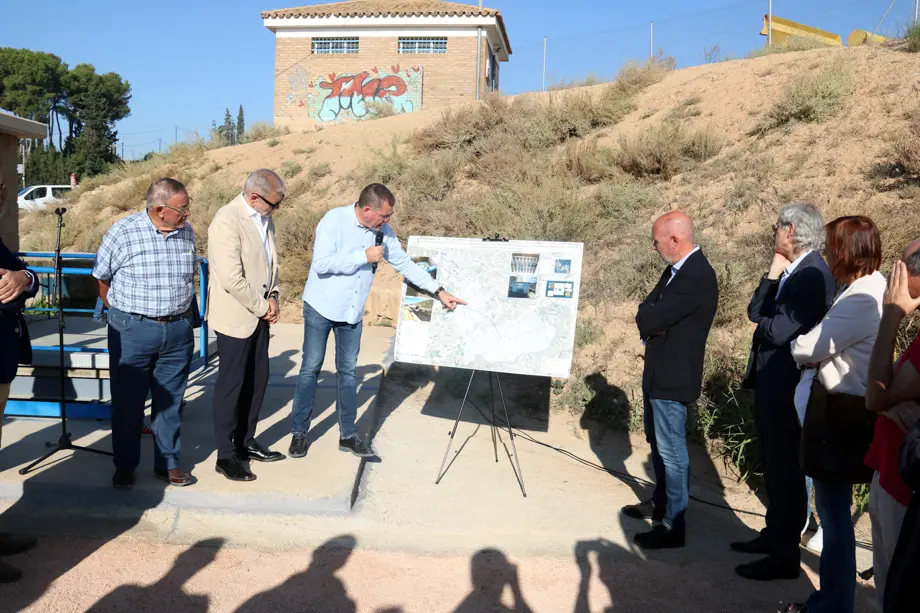 L'acte inaugural de les obres de modernització al canal de Pinyana, vora la bassa de Vallcalent - Foto: Ignasi Gómez