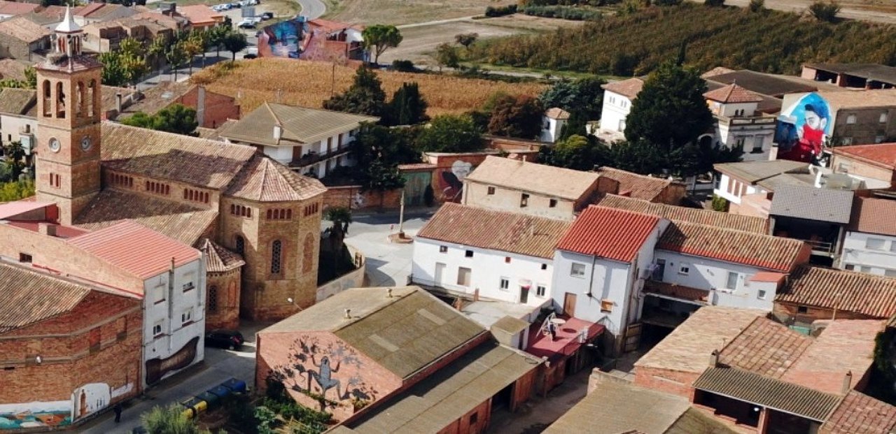 Imatge aèria de Penelles a l'Urgell - Foto: Ajuntament de Penelles