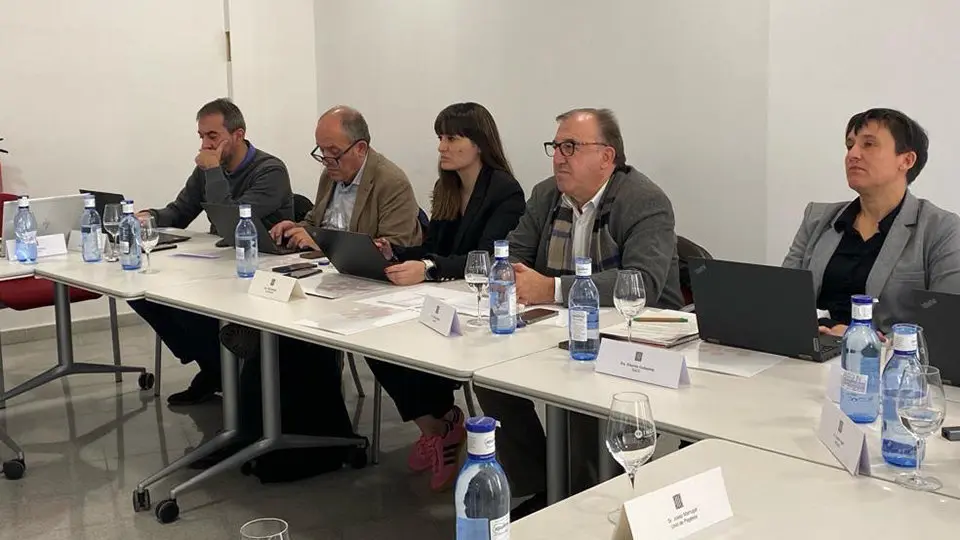 Un moment de la Taula del cava celebrada avui a Vilafranca del Penedès