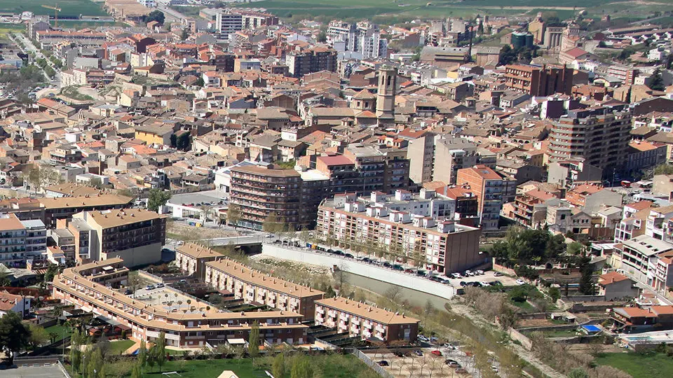 IMATGE D'ARXIU · Panoràmica del nucli urbà de Tàrrega