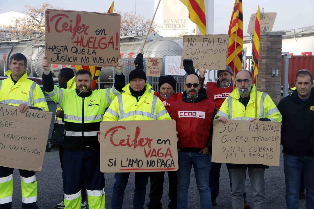 Vaga de treballadors de l'empresa de transports Teifer de Lleida - Foto: Oriol Bosch