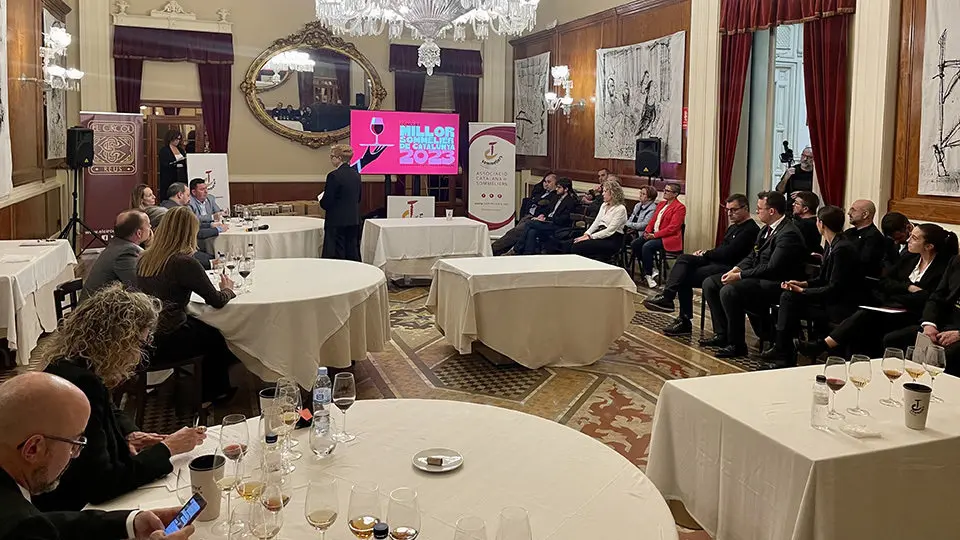 Imatge del Campionat del Millor Sommelier de Catalunya, edició de 2023, celebrada a Reus