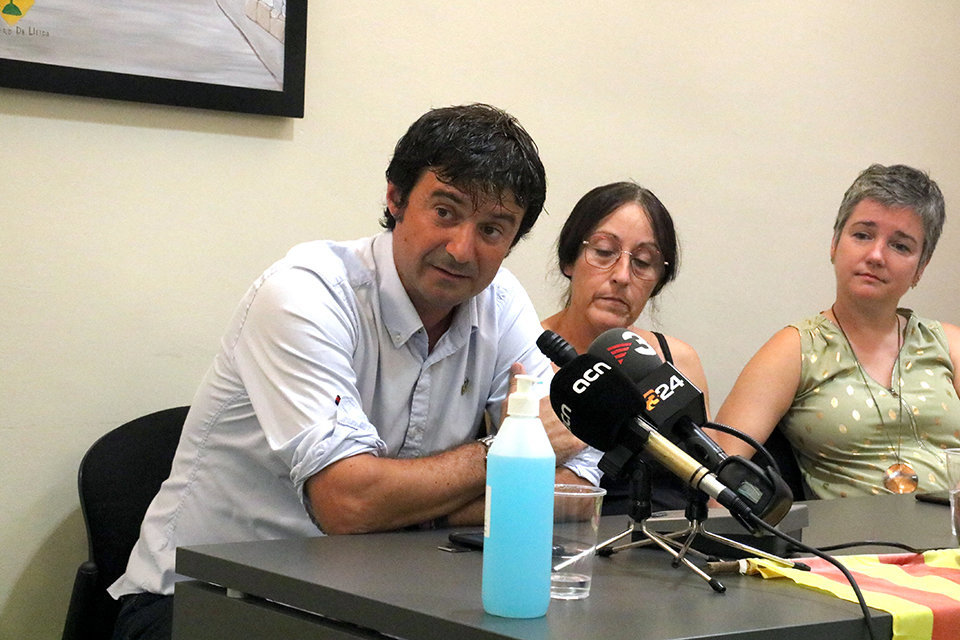 Josep Solsona, durant el debat de la moció de censura en què va estar escollit nou alcalde de Puigverd de Lleida - Foto:: Salvador Miret (ACN)