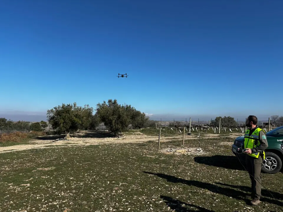 Prova de vol del dron. Foto: Oriol Almacellas